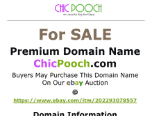 Tablet Screenshot of chicpooch.com